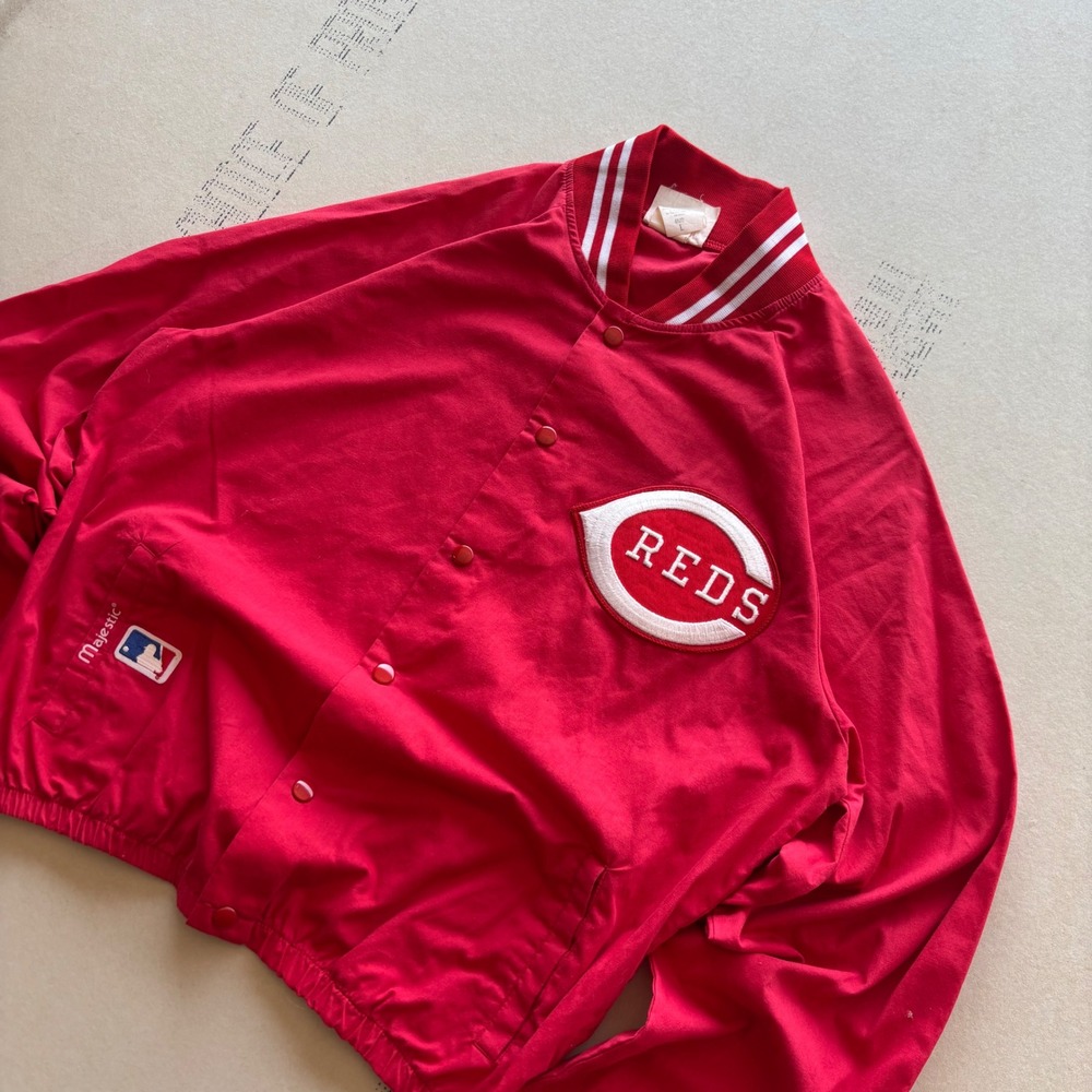 Vintage 90s Majestic Cincinnati‎ Reds MLB Bomber Jacket